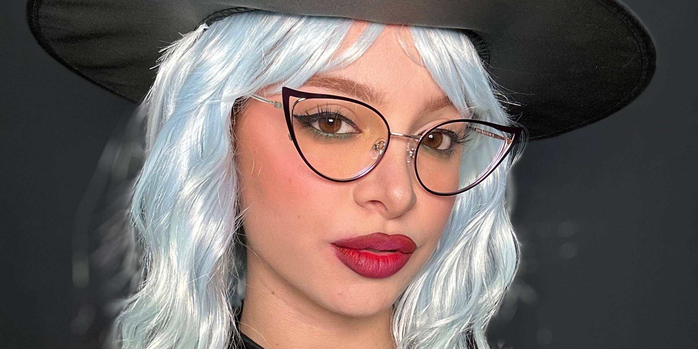 Pflaume Lila Caoimhe Brille - Cat Eye Glasses