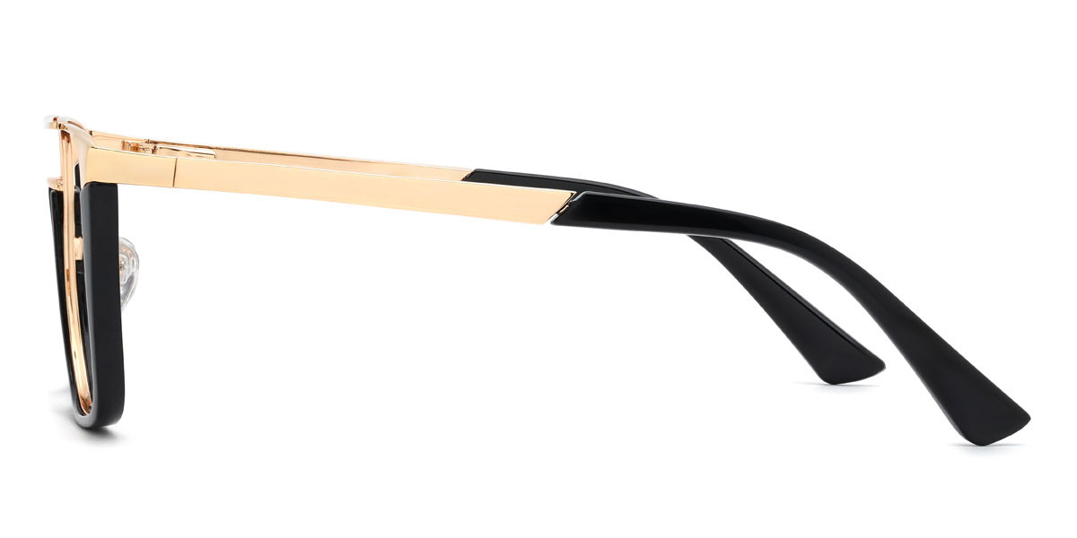 Gold Black Giabella Glasses - Aviator Glasses