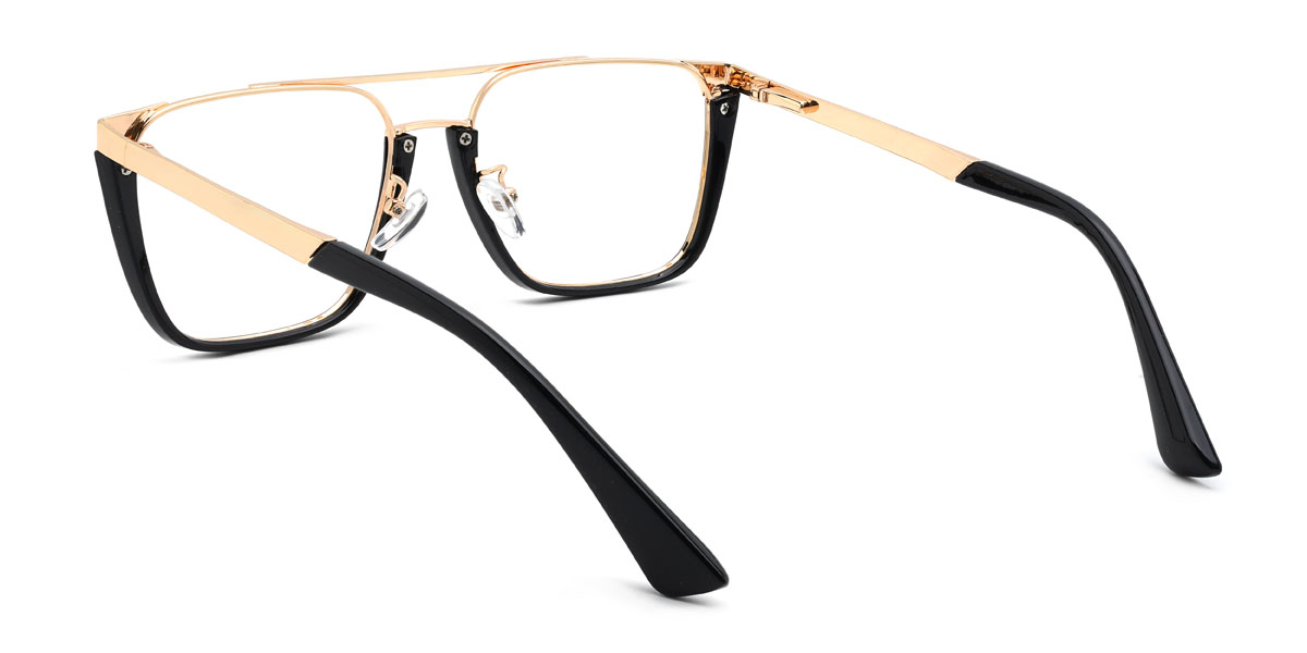 Gold Black Giabella Glasses - Aviator Glasses