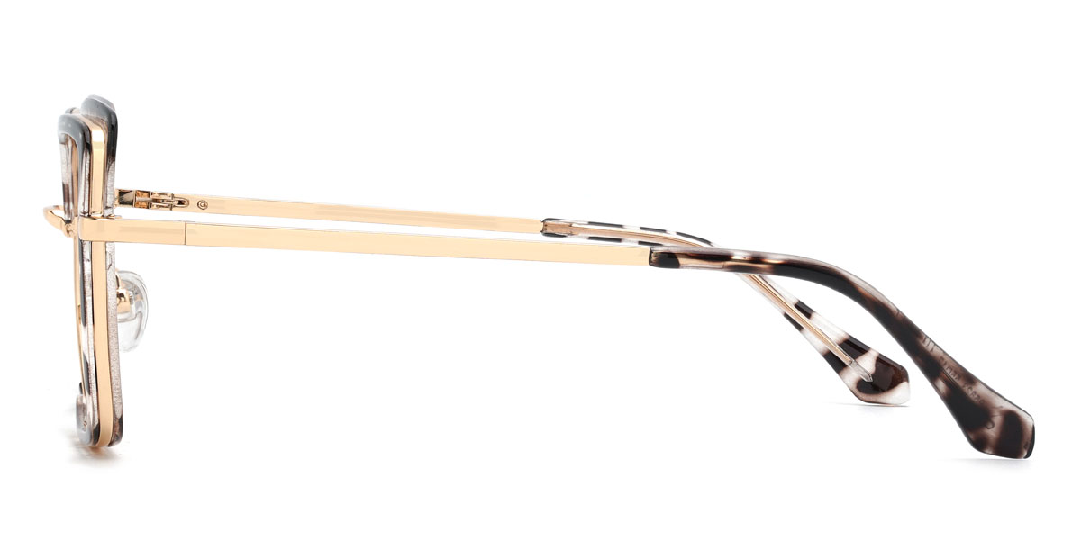 Gris Rayures Ericka Lunettes - Square Glasses