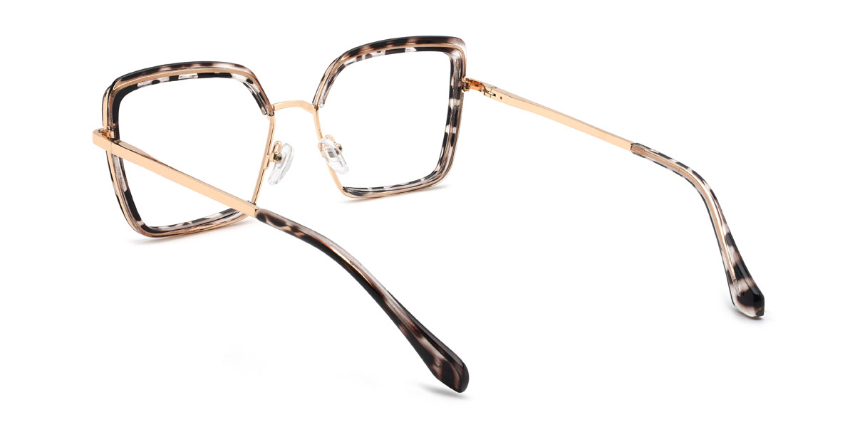 Gris Rayures Ericka Lunettes - Square Glasses
