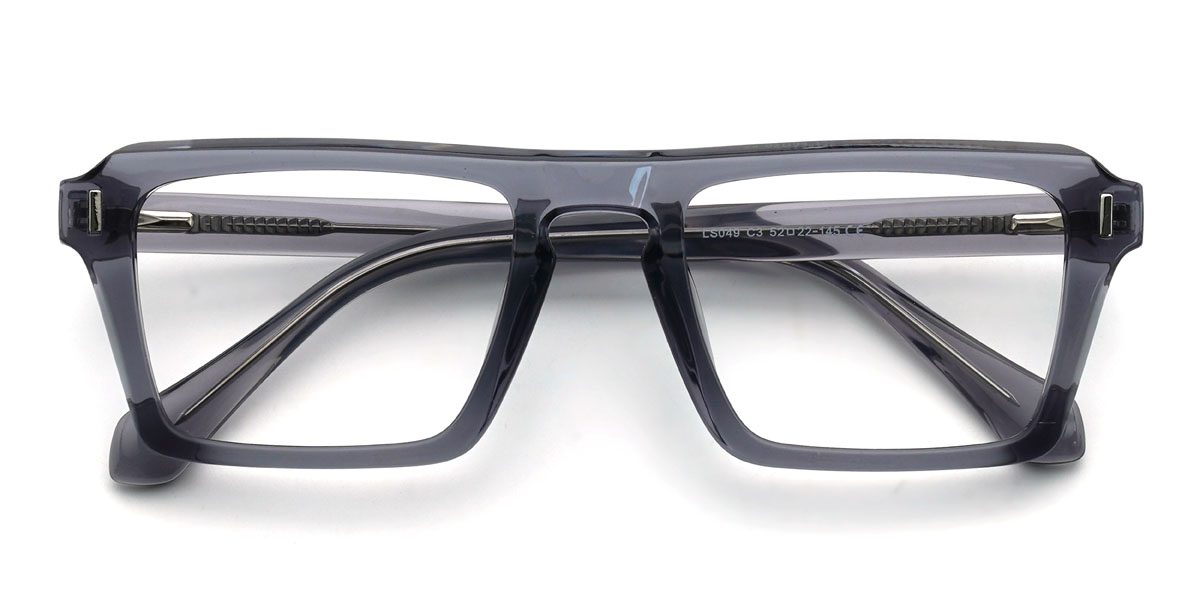 Grey Yiannis Glasses - Rectangle Glasses