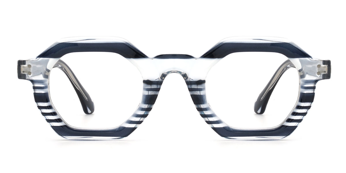 Noir Transparent Novak Lunettes - Oval Glasses