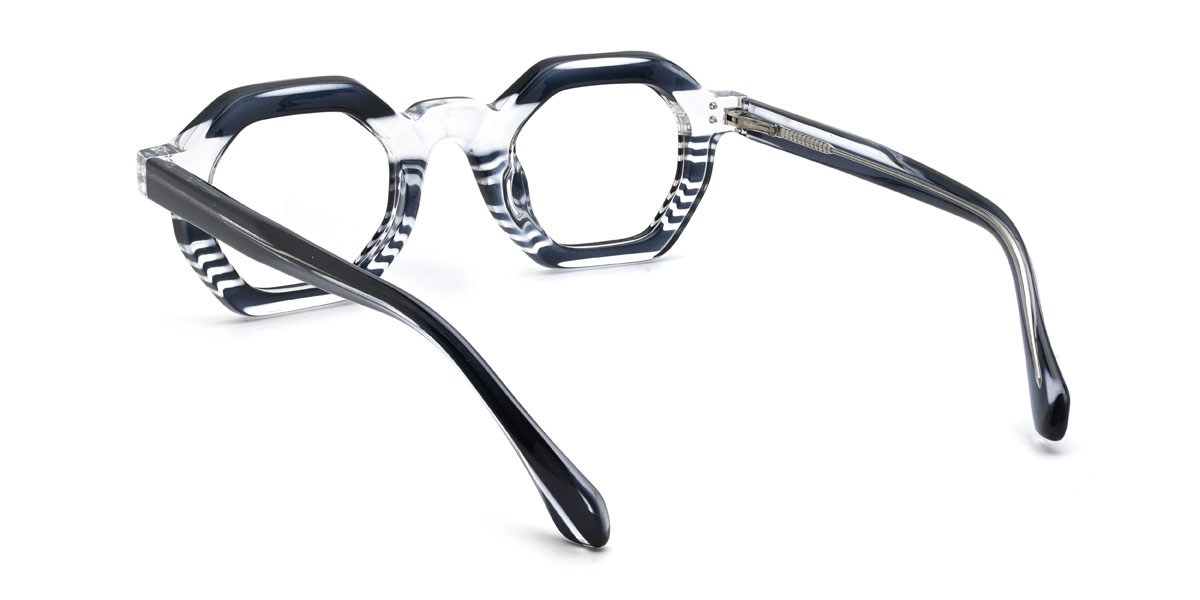 Noir Transparent Novak Lunettes - Oval Glasses