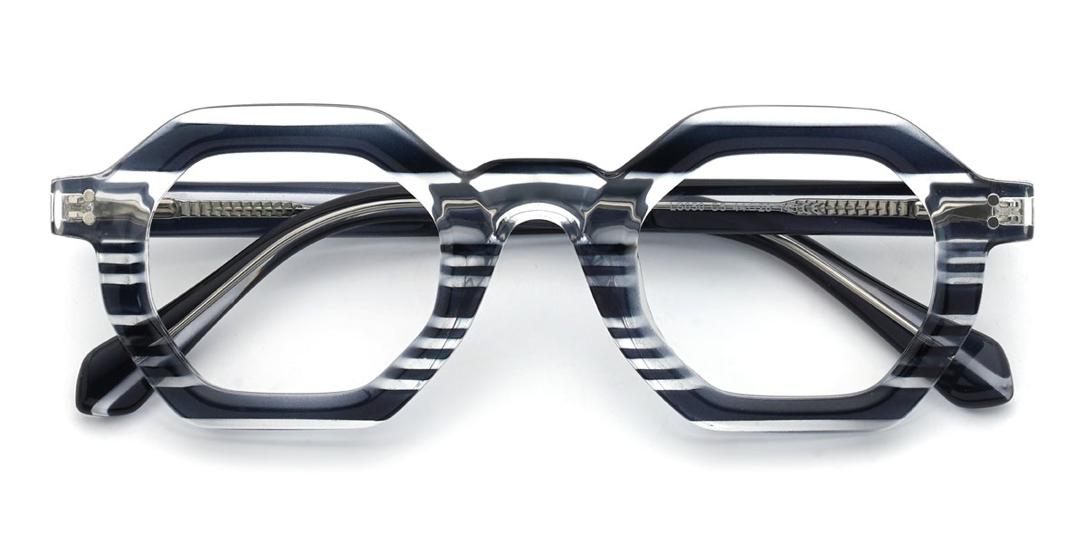 Noir Transparent Novak Lunettes - Oval Glasses