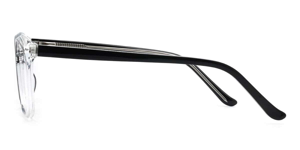 Noir Transparent Corrine Lunettes - Rectangle Glasses