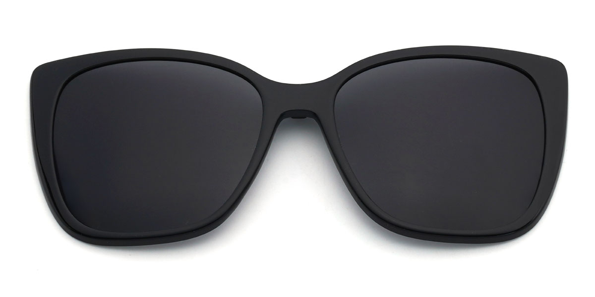 Noir Zoella Lunettes - Square Clip-On Sunglasses