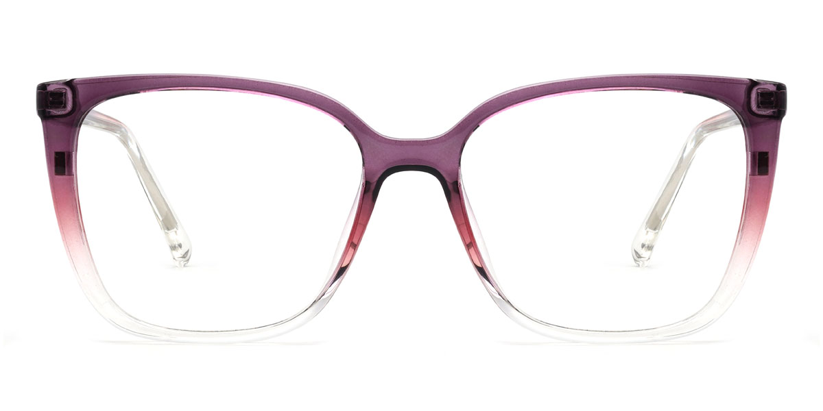 Dégradé Violet Zoella Lunettes - Square Clip-On Sunglasses