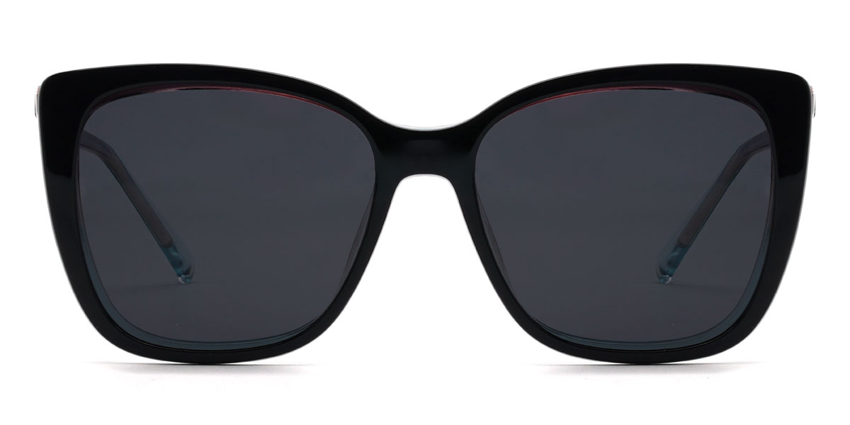 Marron Bleu Zoella Lunettes - Square Clip-On Sunglasses