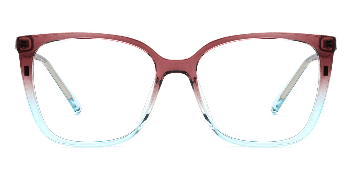 Marron Bleu Zoella Lunettes - Square Clip-On Sunglasses