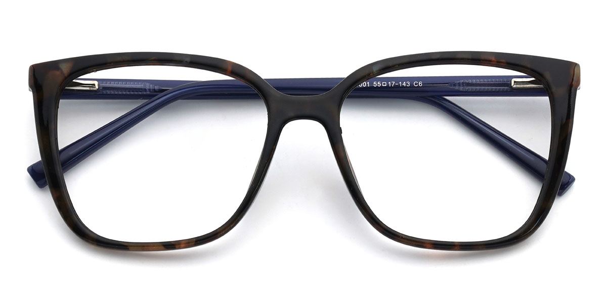 Écaille Zoella Lunettes - Square Clip-On Sunglasses