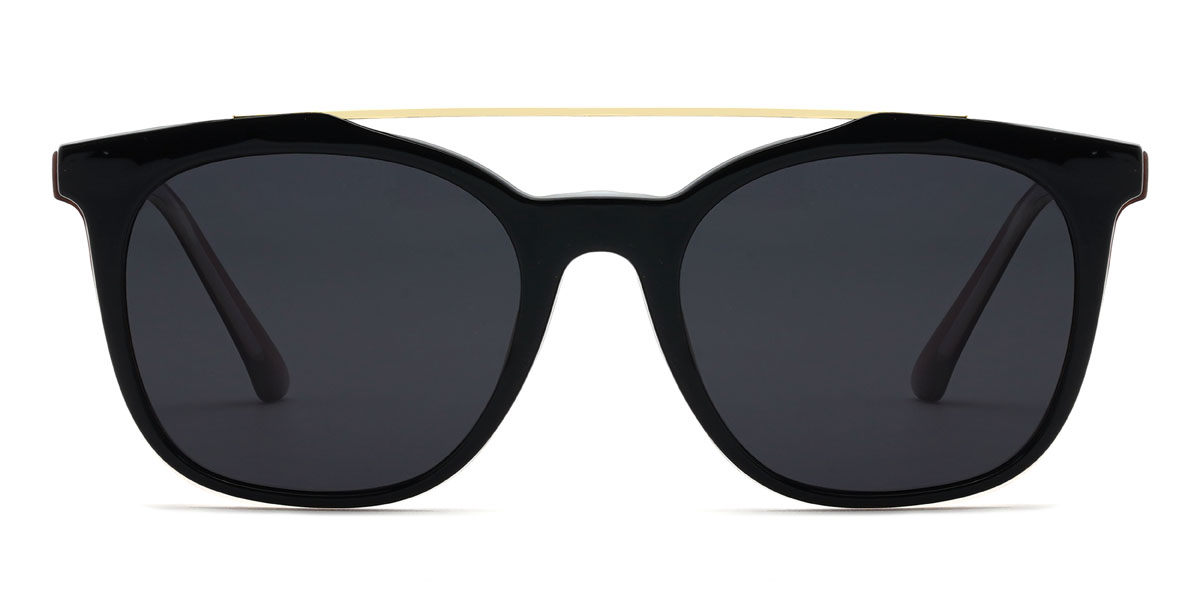 Dégradé Brun Sheikha Lunettes - Square Clip-On Sunglasses
