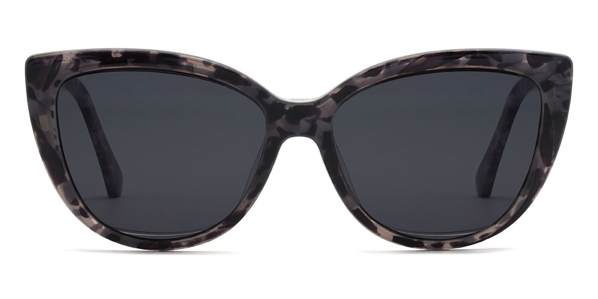 Dégradé Gris Cedrick Lunettes - Rectangle Clip-On Sunglasses