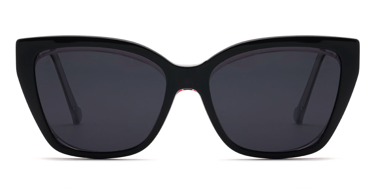 Clair Rose Evelyne Lunettes - Rectangle Clip-On Sunglasses