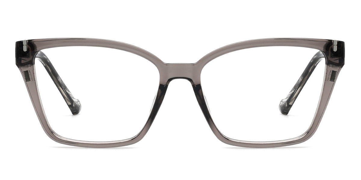 Gris Peri - Rectangle Clip-On Sunglasses