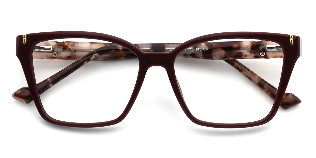 Jujube Rouge Peri Lunettes - Rectangle Clip-On Sunglasses