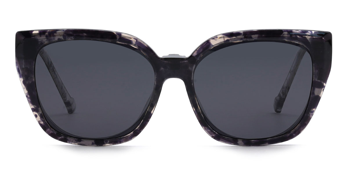 Bleu Gris Unity Lunettes - Oval Clip-On Sunglasses