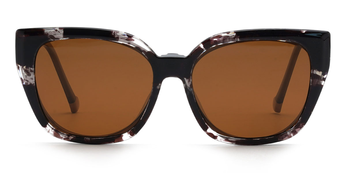 Gris Unity Lunettes - Oval Clip-On Sunglasses