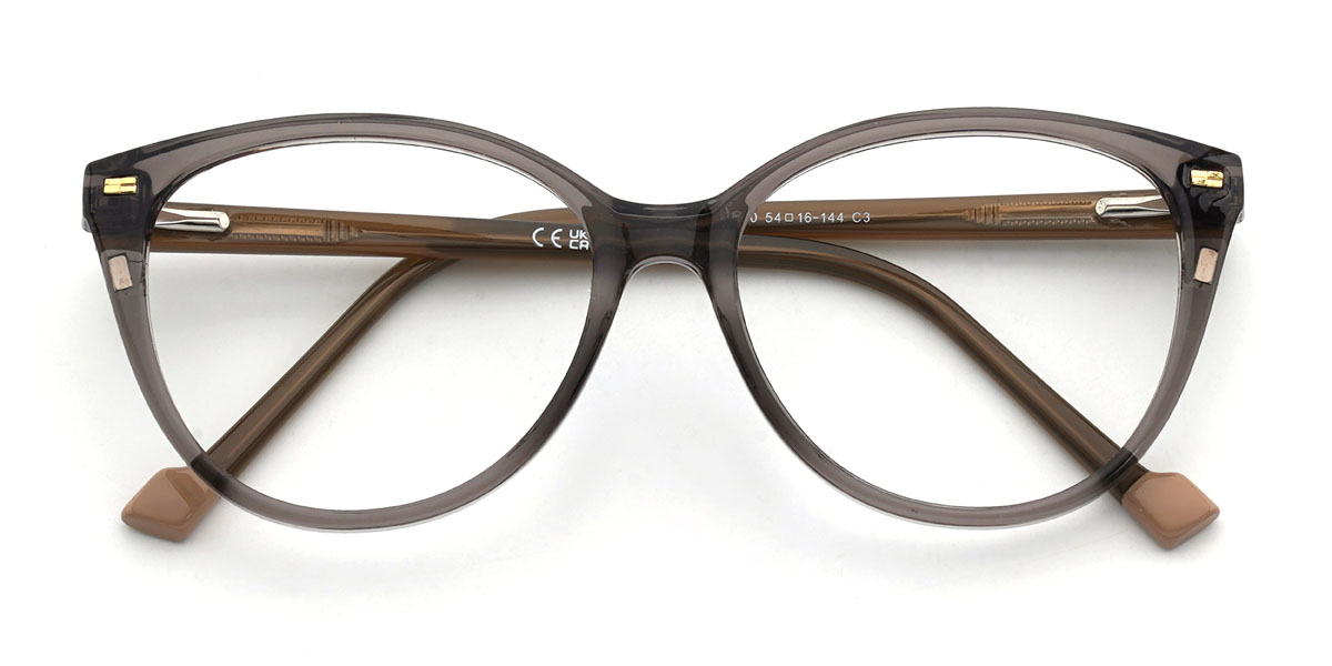 Gris Unity Lunettes - Oval Clip-On Sunglasses