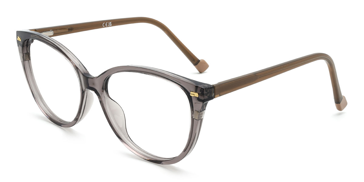 Gris Unity Lunettes - Oval Clip-On Sunglasses