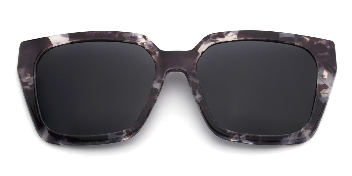 Színátmenet szürke Lysander Szemüveg - Oval Clip-On Sunglasses