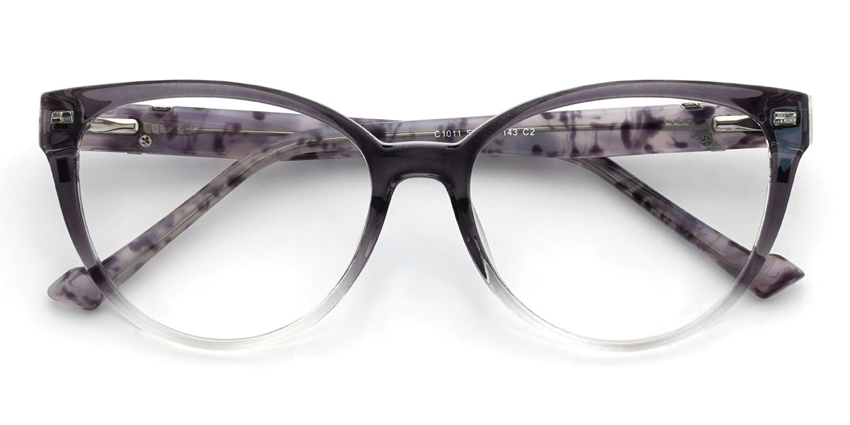 Színátmenet szürke Lysander Szemüveg - Oval Clip-On Sunglasses