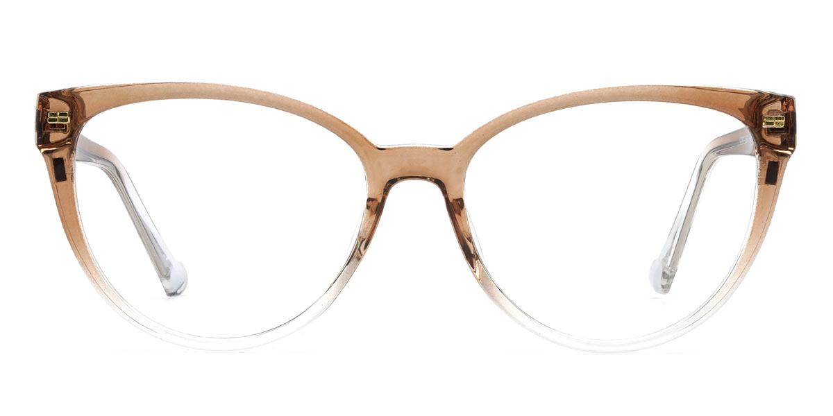 Dégradé Tawny Lysander Lunettes - Oval Clip-On Sunglasses