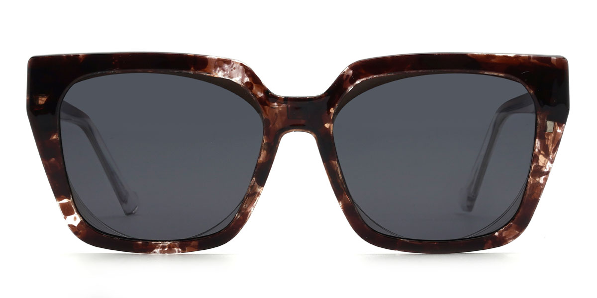 Dégradé Tawny Lysander Lunettes - Oval Clip-On Sunglasses