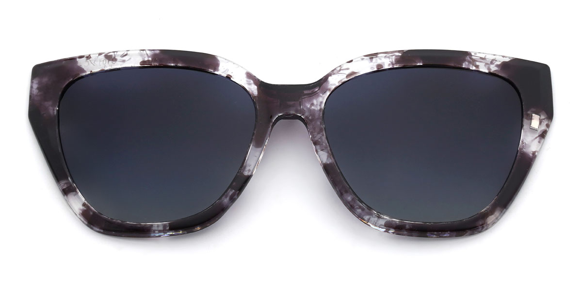 Gradiente Cinza Dasia Óculos - Rectangle Clip-On Sunglasses