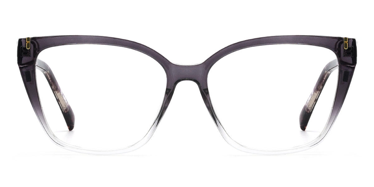 Dégradé Gris Dasia - Rectangle Clip-On Sunglasses