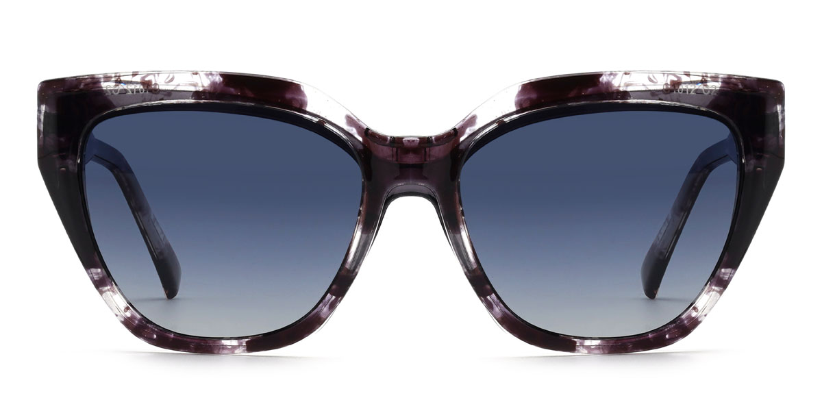 Gradiente Cinza Dasia Óculos - Rectangle Clip-On Sunglasses