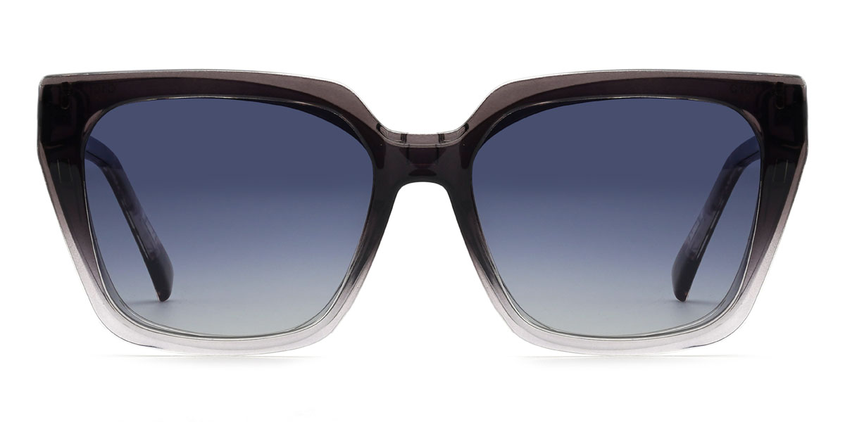 Gradiente Cinza Dasia Óculos - Rectangle Clip-On Sunglasses