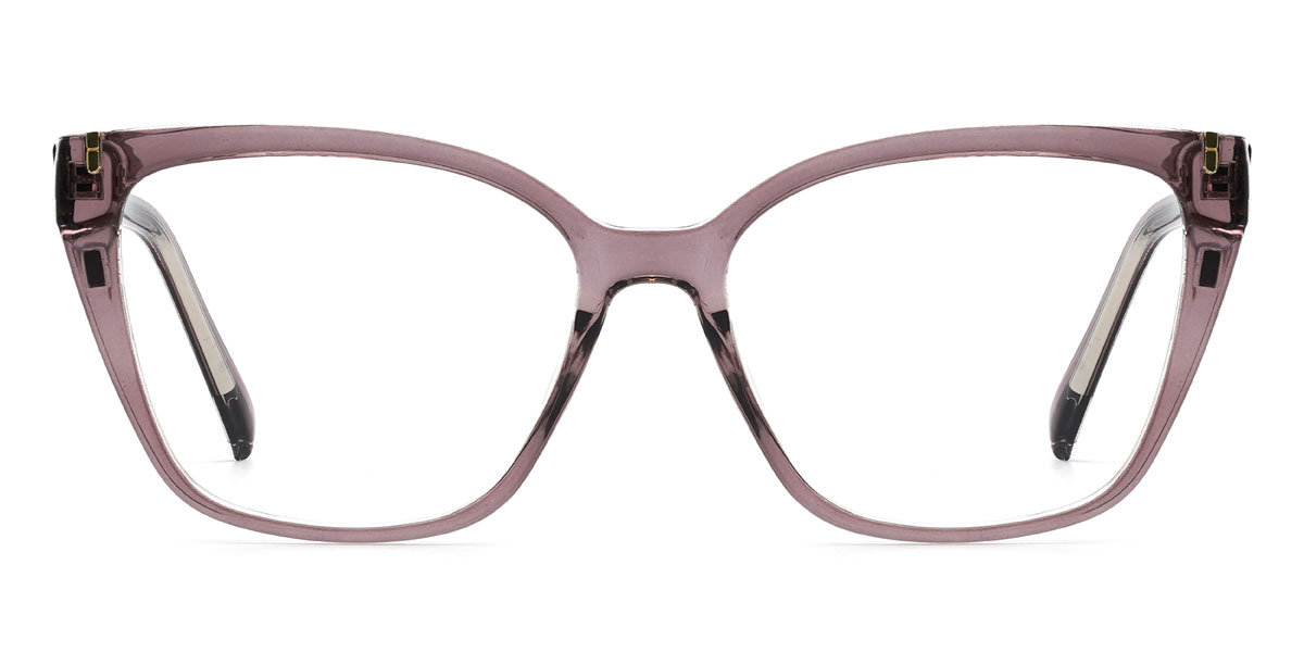 Pourpre Dasia Lunettes - Rectangle Clip-On Sunglasses