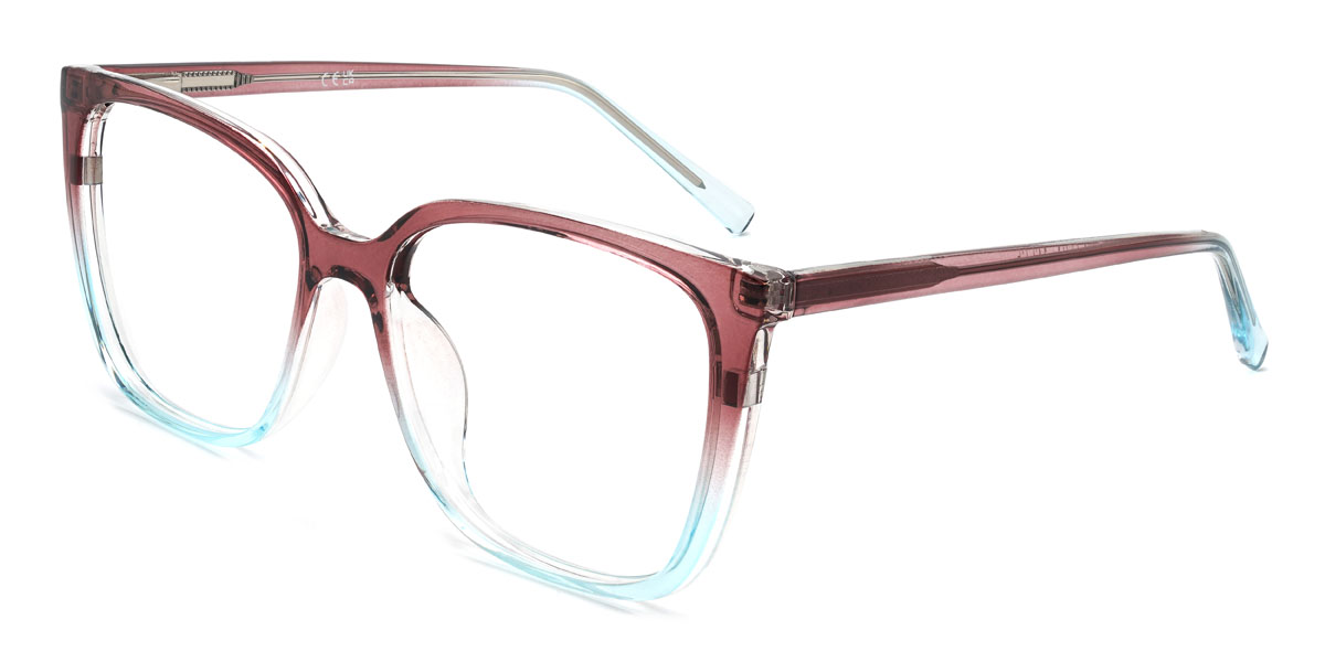 Marron Bleu Zoella Lunettes - Square Clip-On Sunglasses