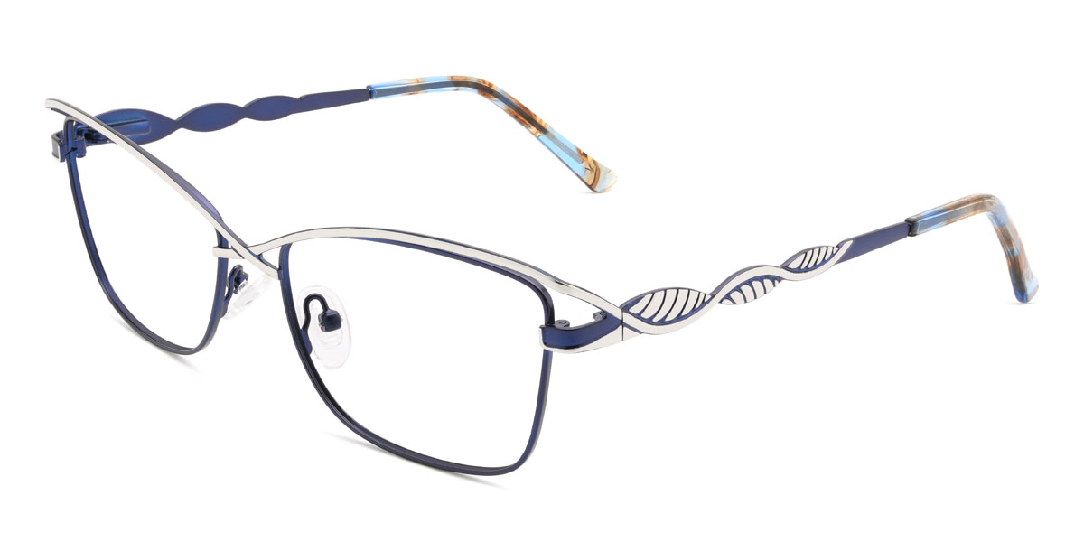 Bleu argenté Jaymes Lunettes - Rectangle Glasses