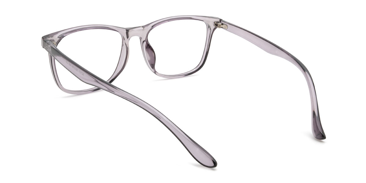 Clear Grey Rakesh Glasses - Rectangle Glasses