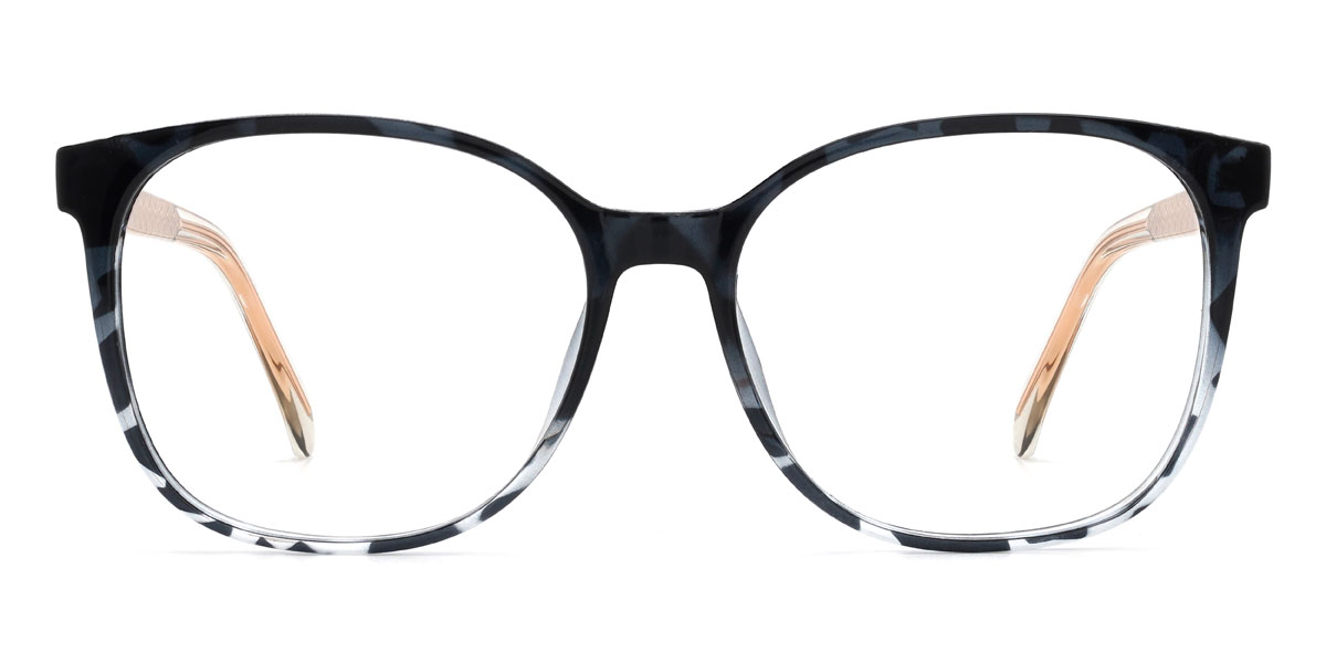 Noir Noir Écaille de tortue Nayef Lunettes - Square Glasses