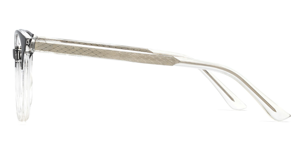 Noir Transparent Nayef Lunettes - Square Glasses