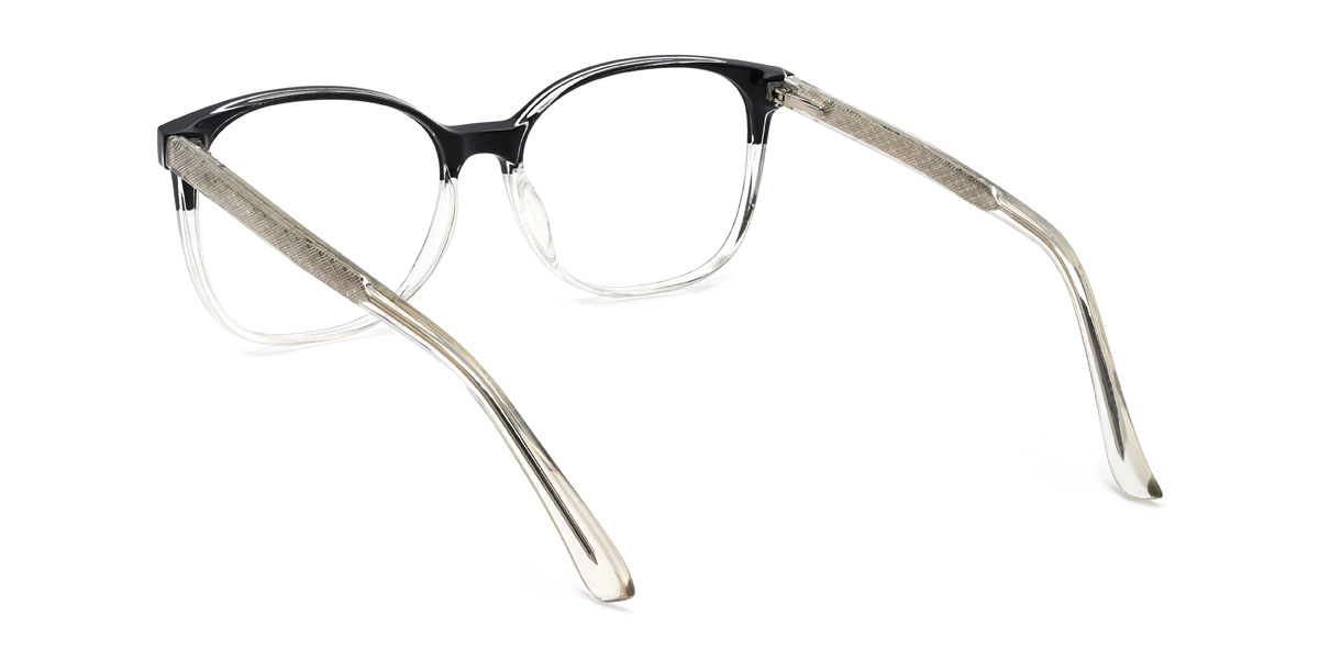 Noir Transparent Nayef Lunettes - Square Glasses