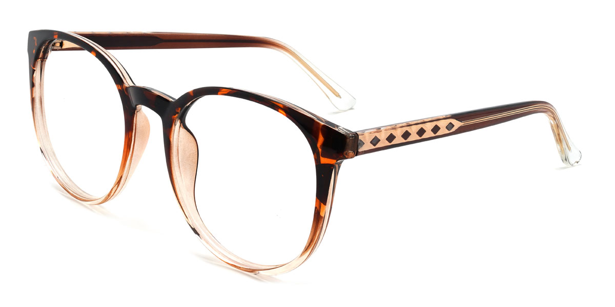 Écaille Tawny Dimitra Lunettes - Round Glasses