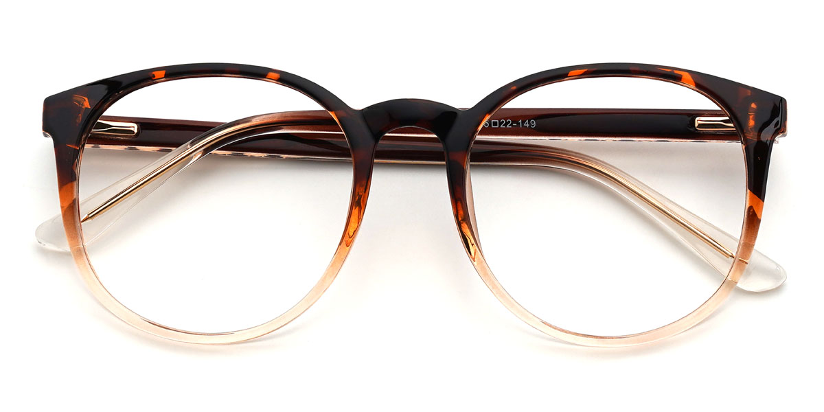 Écaille Tawny Dimitra Lunettes - Round Glasses