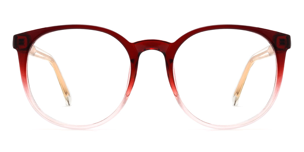 Dégradé Rouge Dimitra Lunettes - Round Glasses