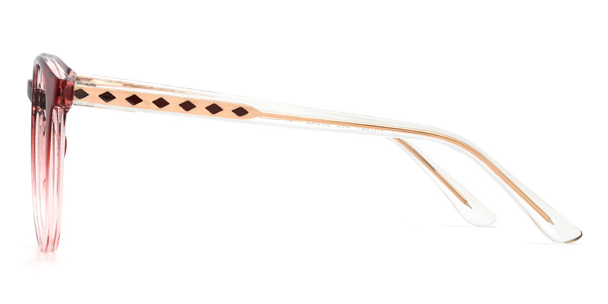 Dégradé Rouge Dimitra Lunettes - Round Glasses