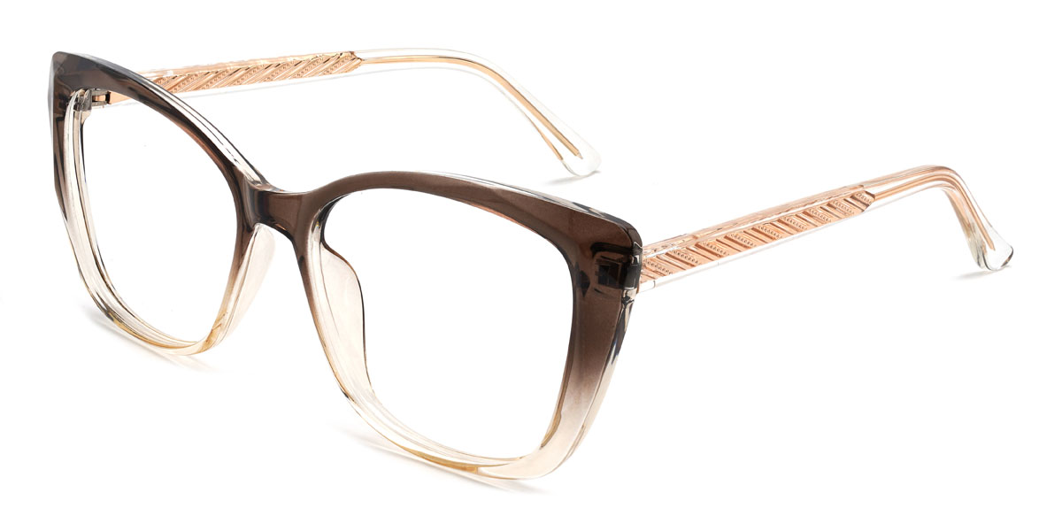 Dégradé Brun Emillia Lunettes - Cat Eye Glasses