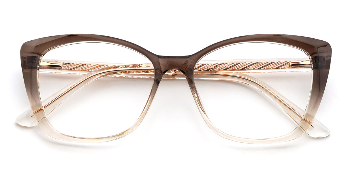 Dégradé Brun Emillia Lunettes - Cat Eye Glasses