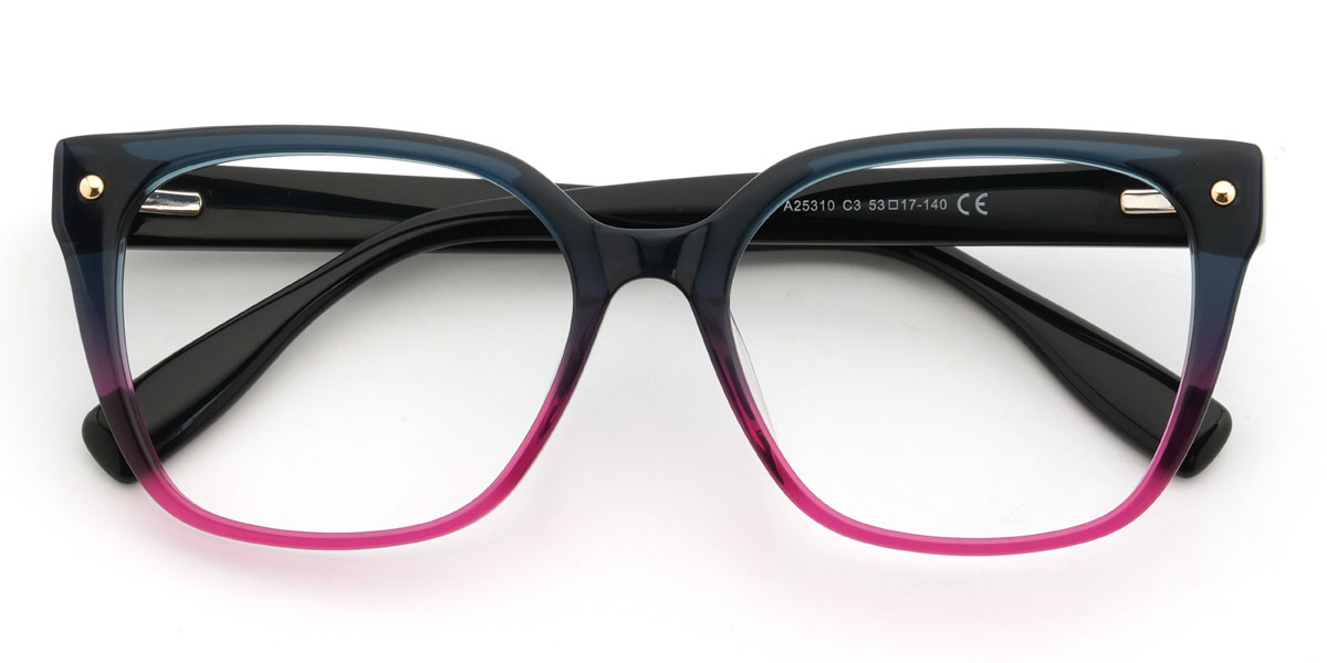 Azul rosa Noland Gafas - Rectangle Glasses