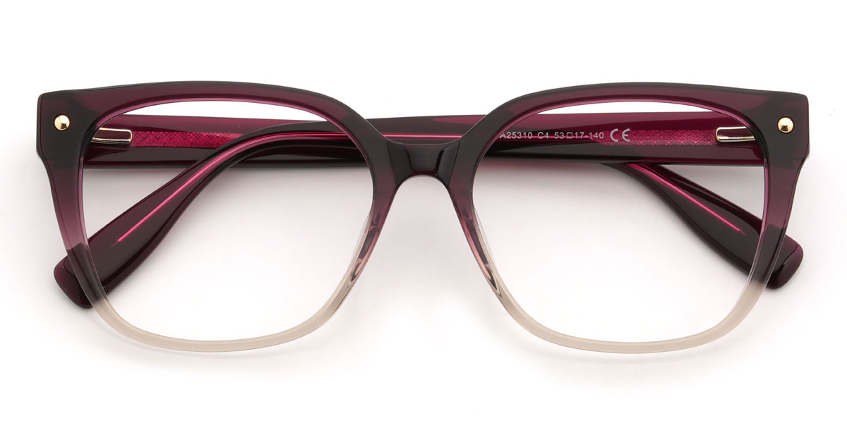 Degradado Púrpura Noland Gafas - Rectangle Glasses