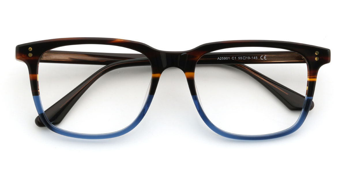 Azul carey Giorgos Gafas - Rectangle Glasses