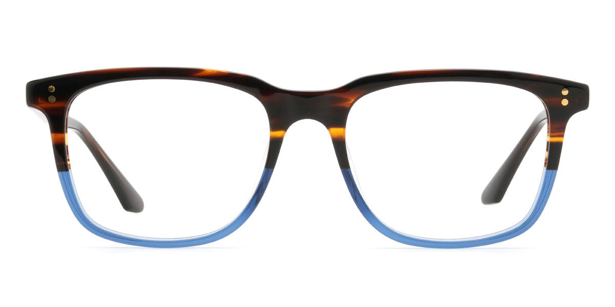 Tortoiseshell Blue Giorgos - Rectangle Glasses
