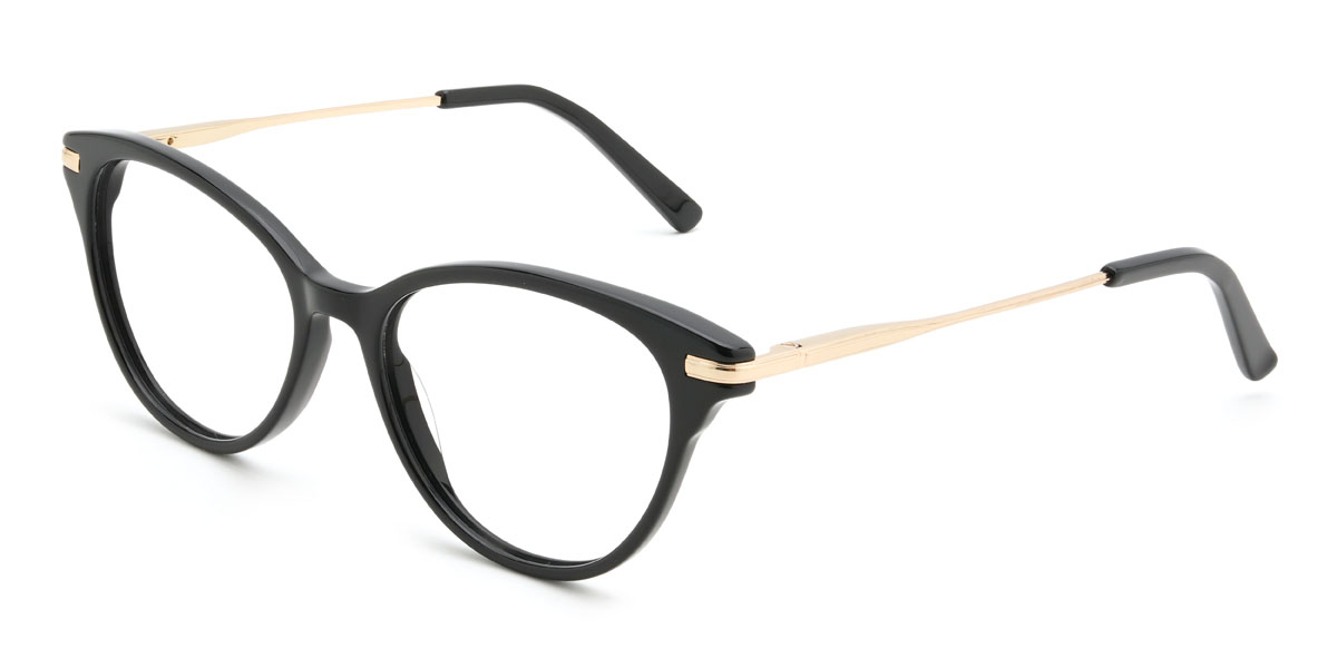Negro Chava Gafas - Cat Eye Glasses